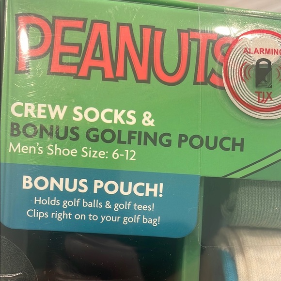 Men’s golf Peanuts Blue and White Casual Socks Featuring Snoopy - Picture 5 of 7